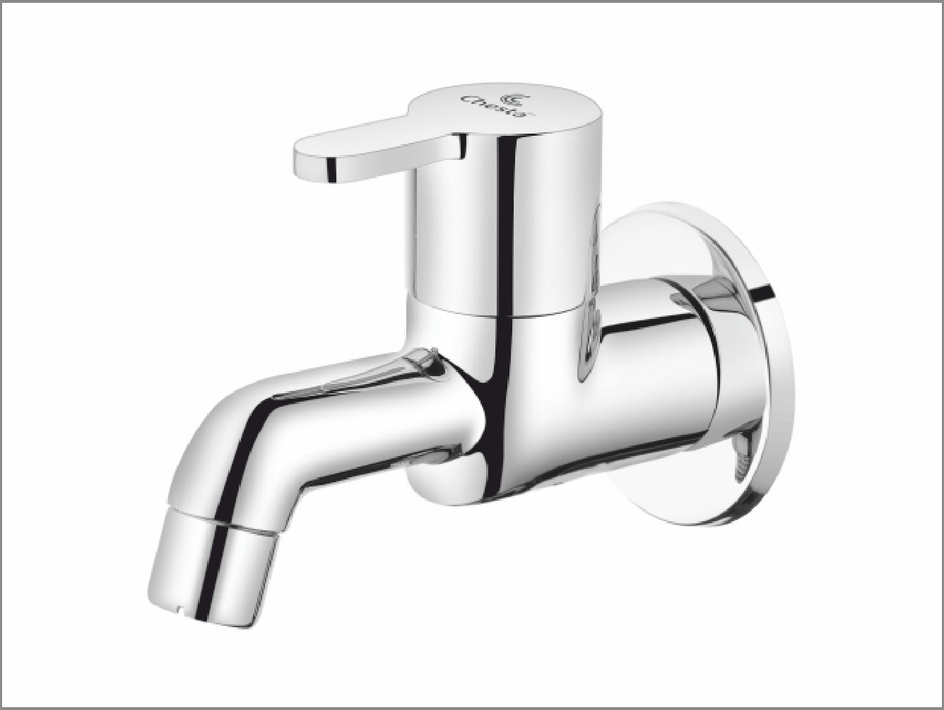 AK - 1001 - Bib Cock with Wall Flange at Chesta Bath Fittings