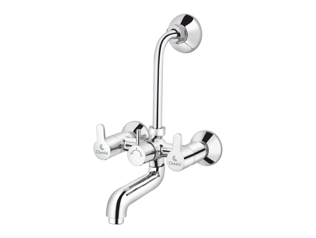 AK - 1012 - Wall Mixer 2 in 1 with L Bend at Chesta Bath Fittings