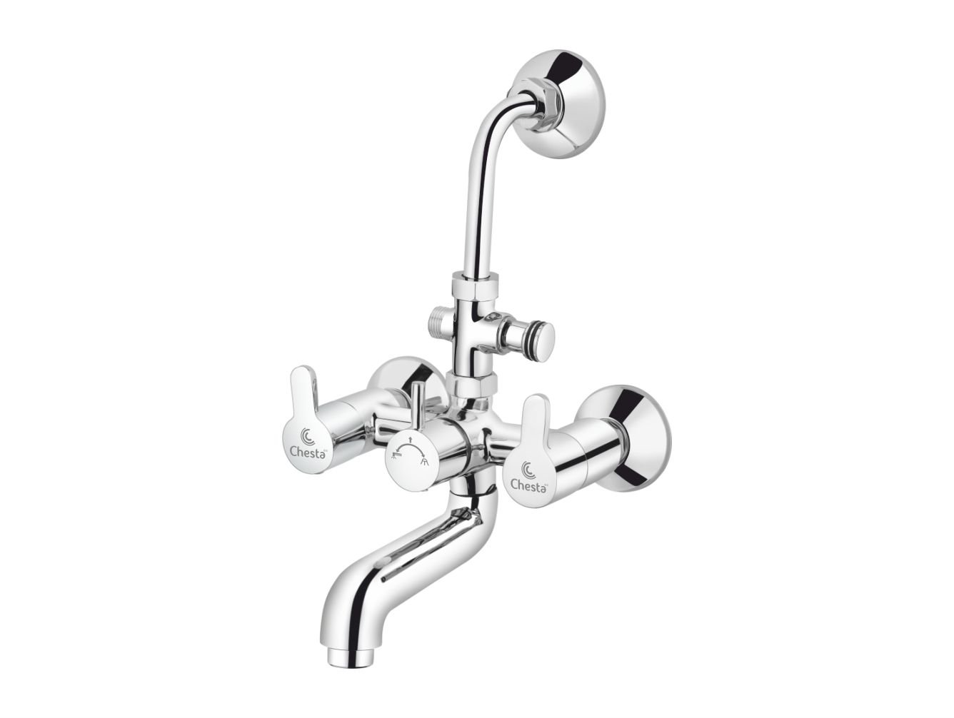 AK - 1013 - Wall Mixer 3 in 1 with L Bend at Chesta Bath Fittings