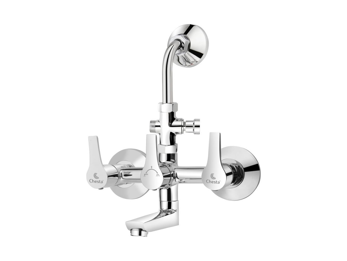 AL - 1024 - Wall Mixer 3 in 1 with L Bend by Chesta Bath