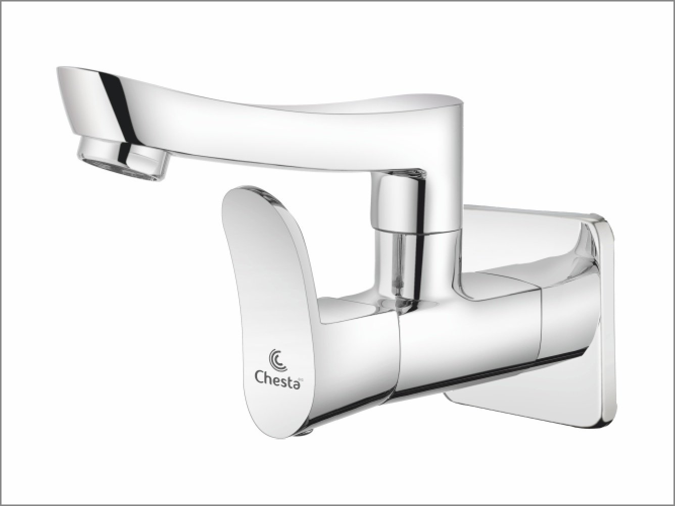 BL- 1007 - Sink Cock with Wall Flange by Chesta Bath