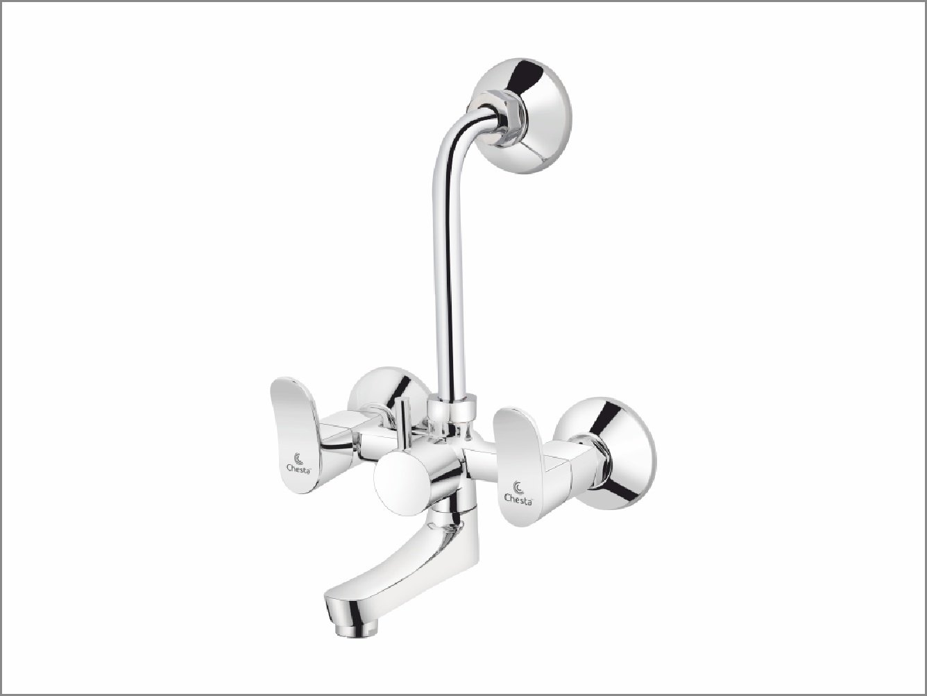 BL- 1023 - Wall Mixer 2 in 1 with L Bend by Chesta Bath