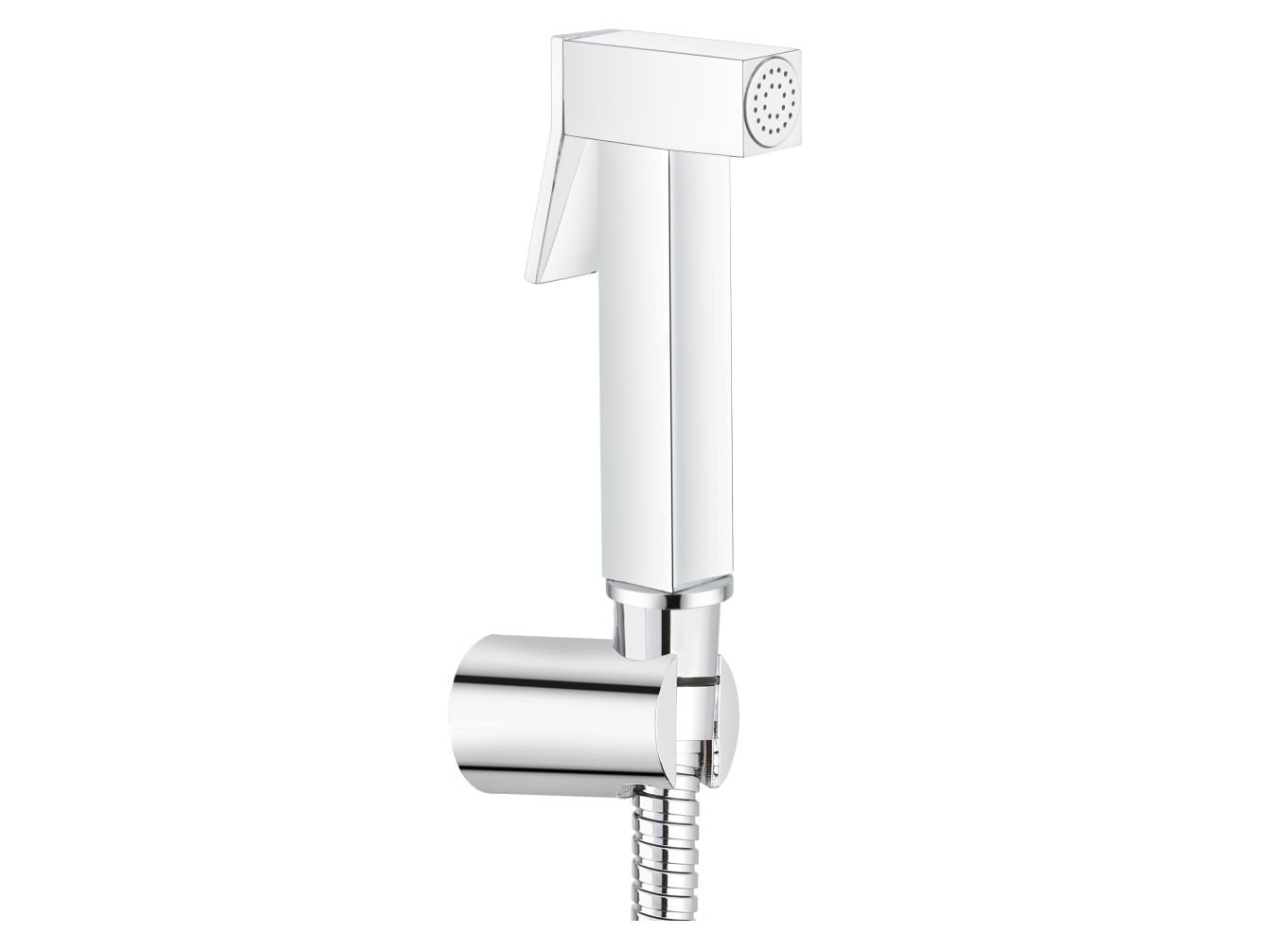 Square Health Faucet Brass With 1.25 Mts. S.S. Tube and Hook