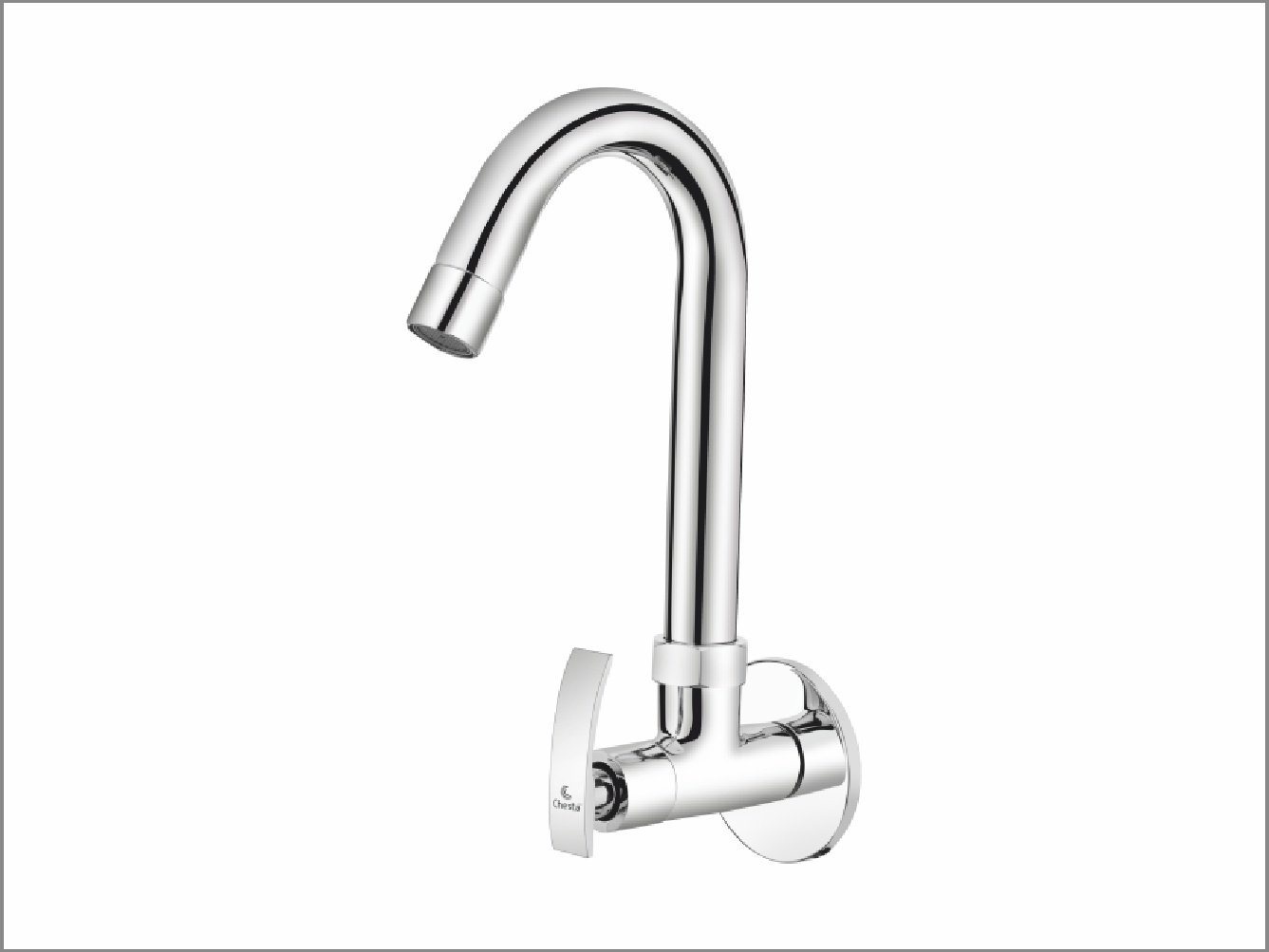 HR - 1007 - Sink Cock with Wall Flange at Chesta Bath Fittings