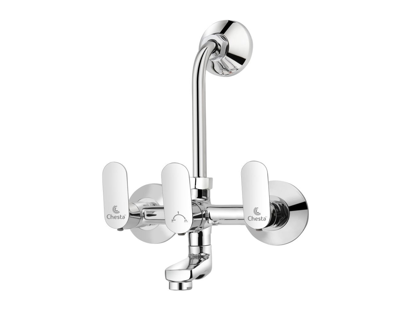 IC - 1024 - Wall Mixer 2 in 1 with L Bend at Chesta Bath Fittings
