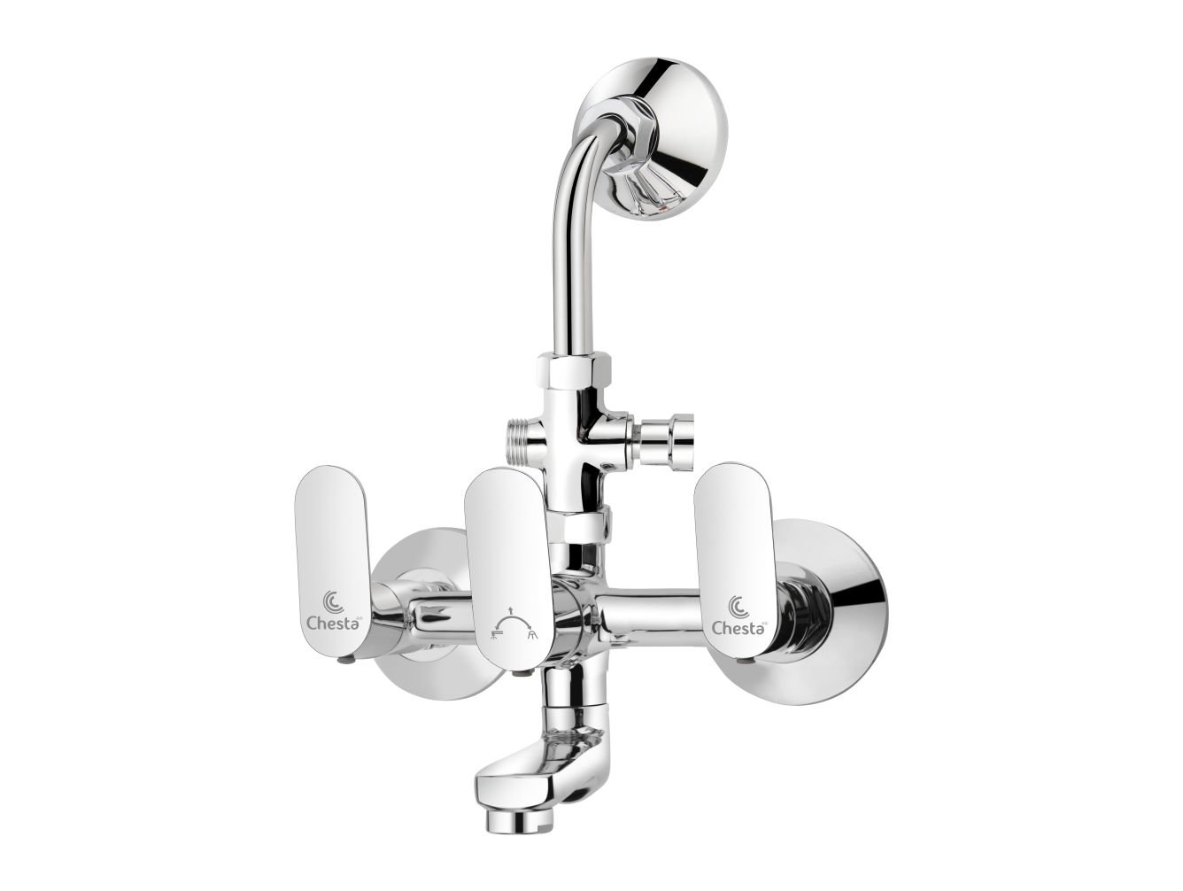 Wall Mixer 3 in 1 with L Bend by Chesta Bath