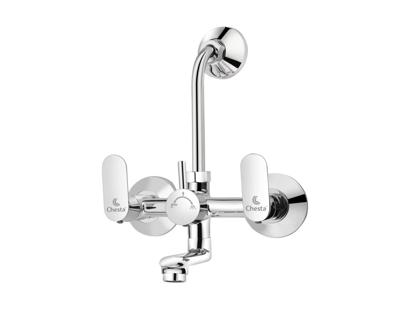 MO - 1022 - Wall Mixer 2 in 1 with L Bend by Chesta Bath Fittings