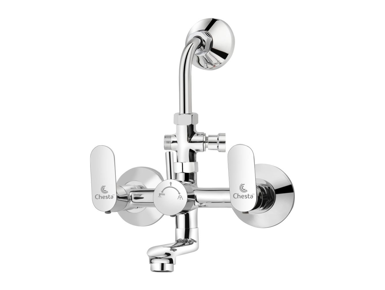 MO - 1023 - Wall Mixer 3 in 1 with L Bend by Chesta Bath Fittings