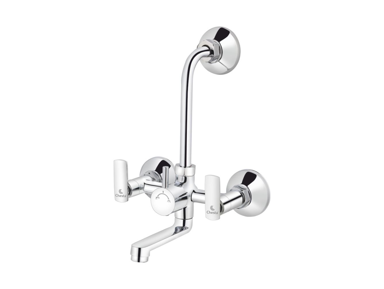 SY - 1021 - Wall Mixer 2 in 1 with L Bend at Chesta Bath Fittings