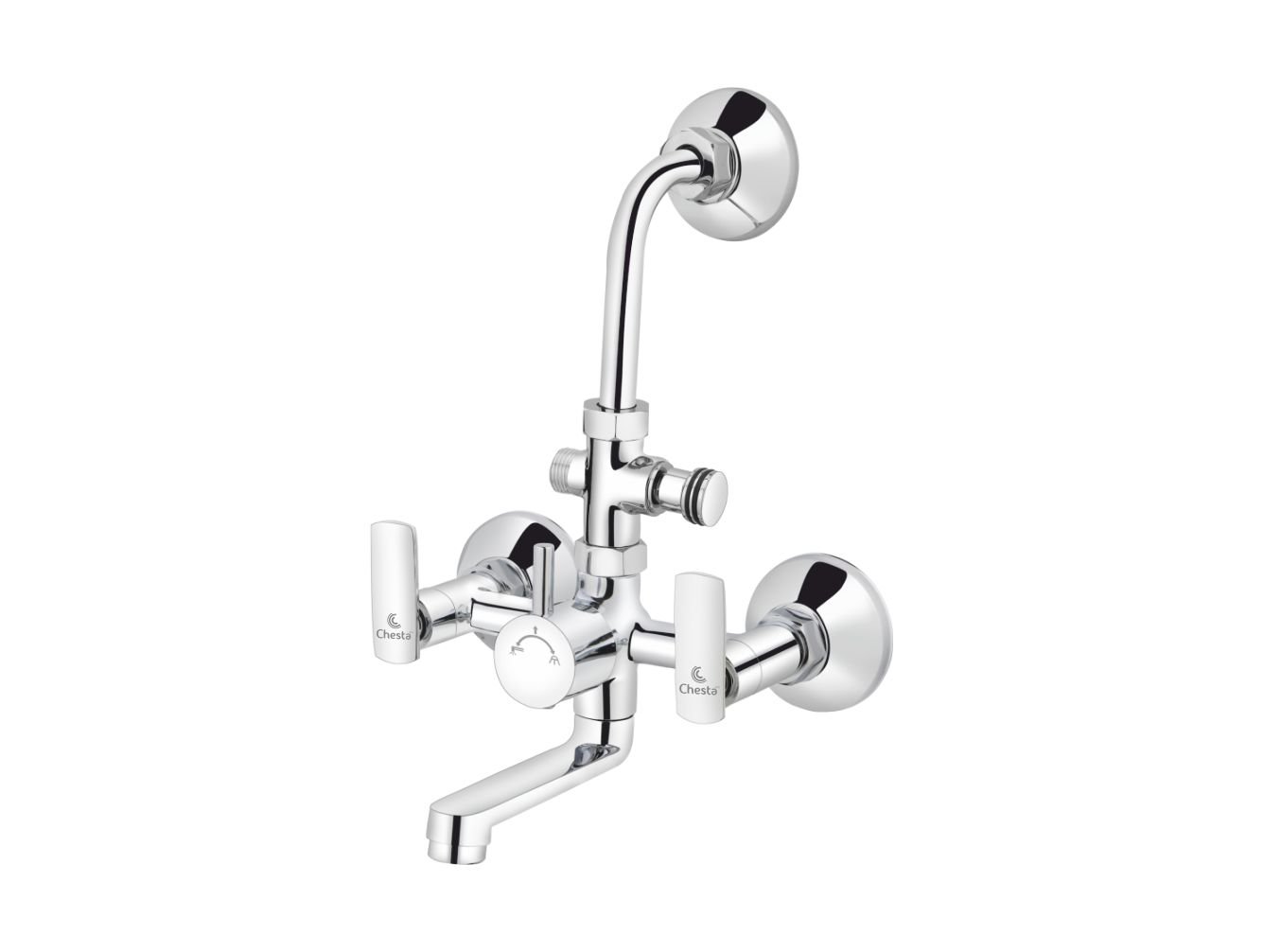 SY - 1022 - Wall Mixer 3 in 1 with L Bend at Chesta Bath Fittings