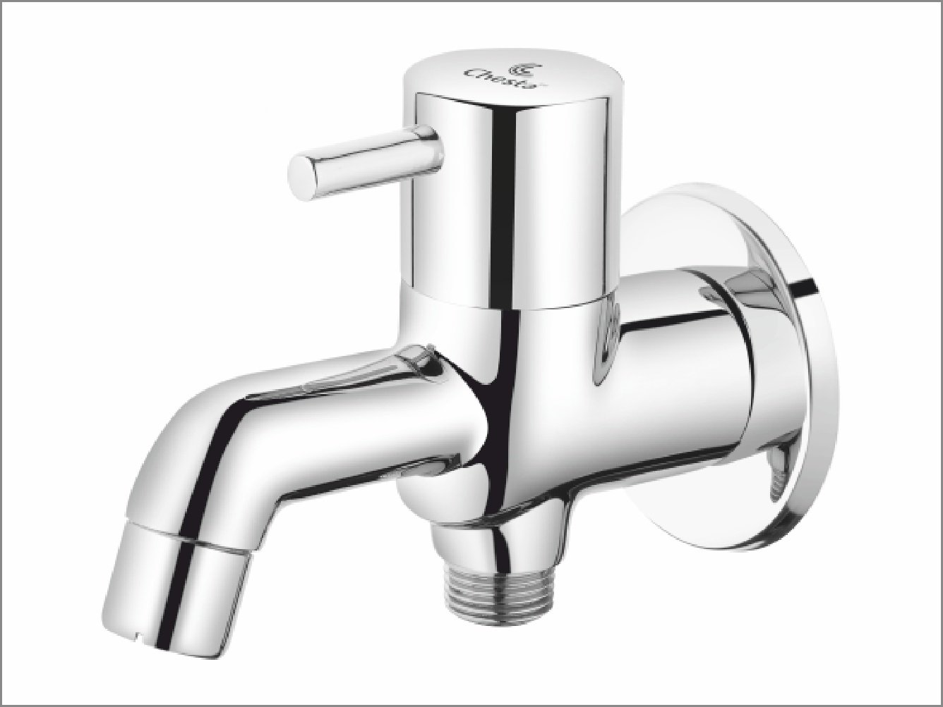 SA - 1005 - 2 in 1 Bib Cock with Wall Flange at Chesta Bath Fittings