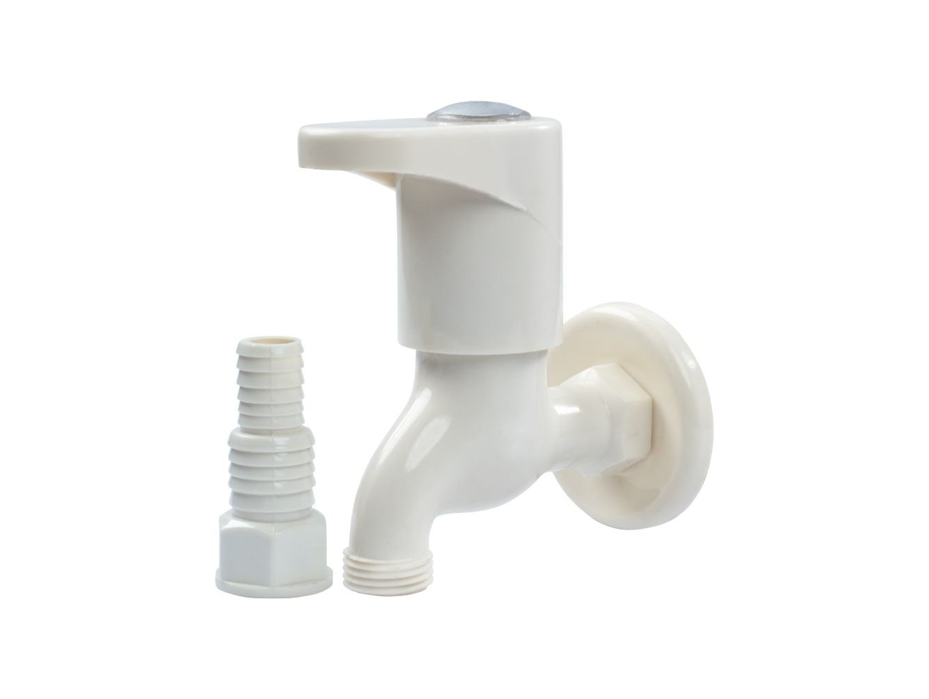 SK-1006 - Nozzle Bib Cock With Wall Flange at Chesta Bath Fitting