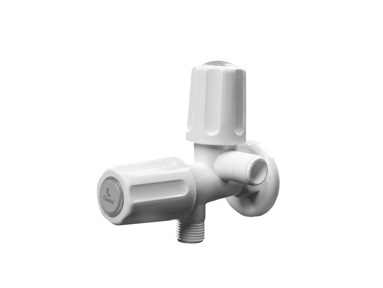 UT-1015 - 2 in 1 Angle Cock With Wall Flange- Chesta Bath Fittings