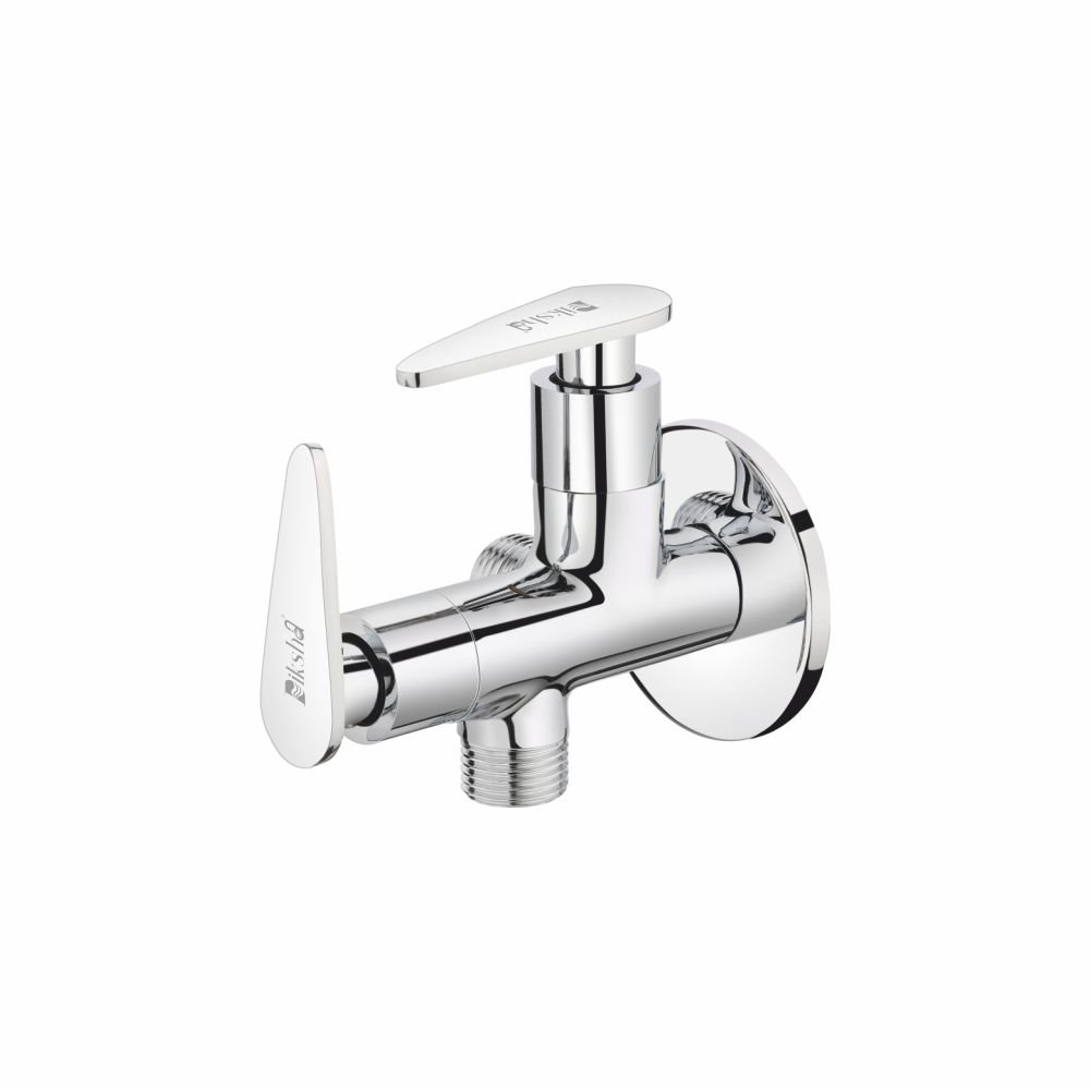 AC-104 - 2 in 1 Angle Cock with Wall Flange- Chesta Bath Fittings